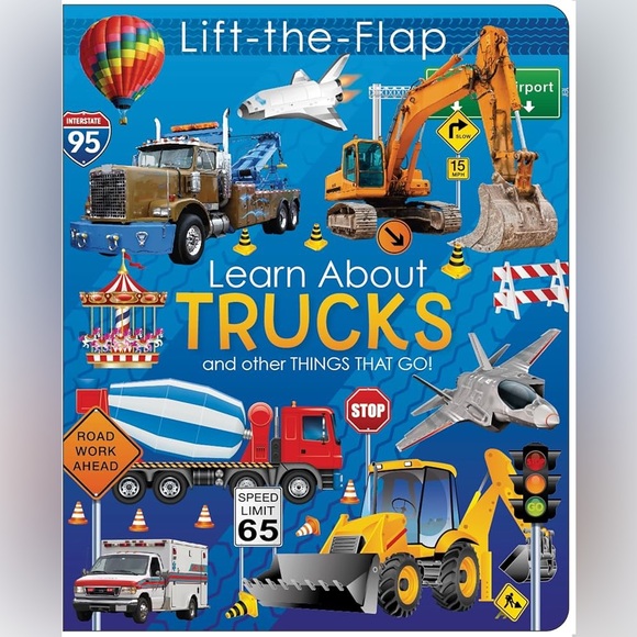 New Flip-The-Flap Learn about Trucks Book - Picture 2 of 7